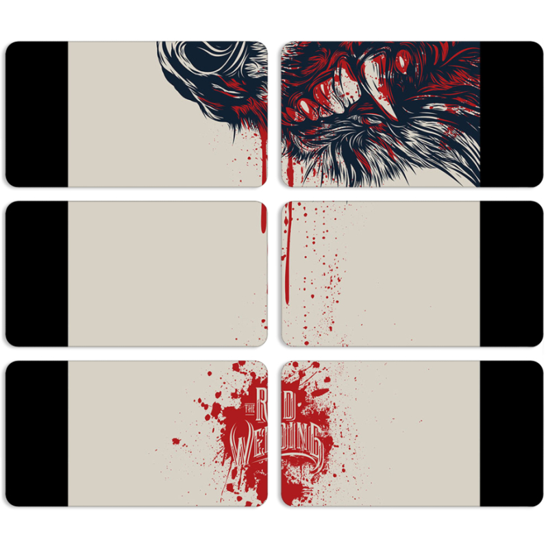 Магнитные фотопазлы 90 на 50 набор 6 штук 