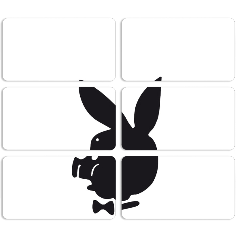 Магнитные фотопазлы 90 на 50 набор 6 штук 