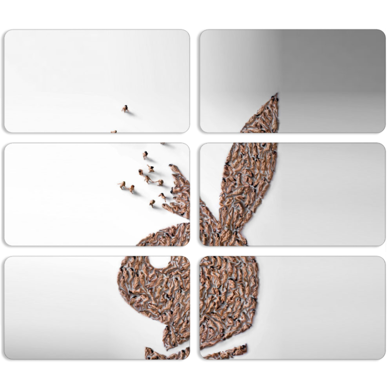 Магнитные фотопазлы 90 на 50 набор 6 штук 