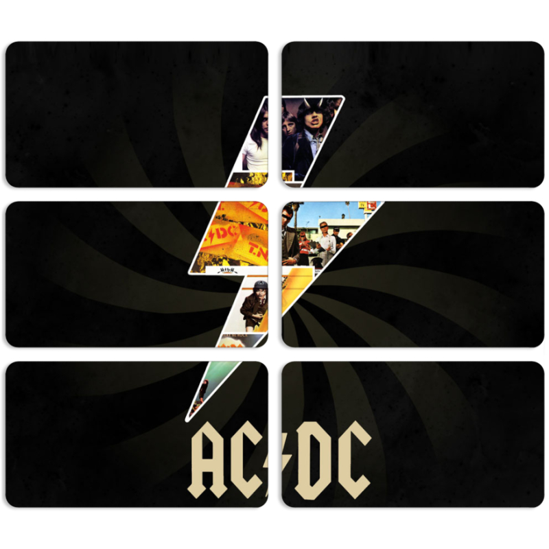 Магнитные фотопазлы 90 на 50 набор 6 штук 