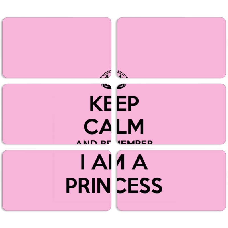 Магнитные фотопазлы 90 на 50 набор 6 штук 