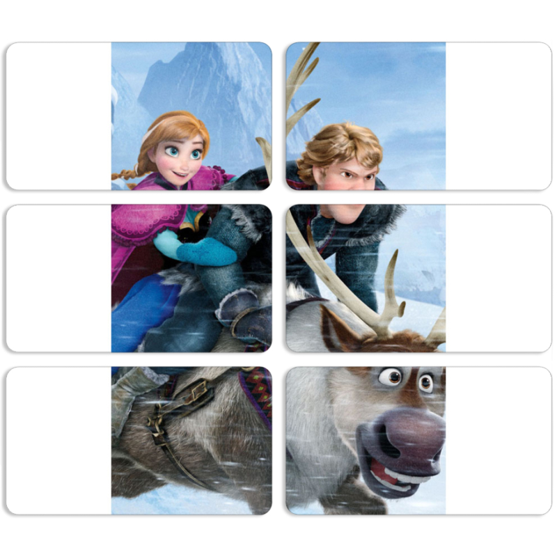 Магнитные фотопазлы 90 на 50 набор 6 штук 