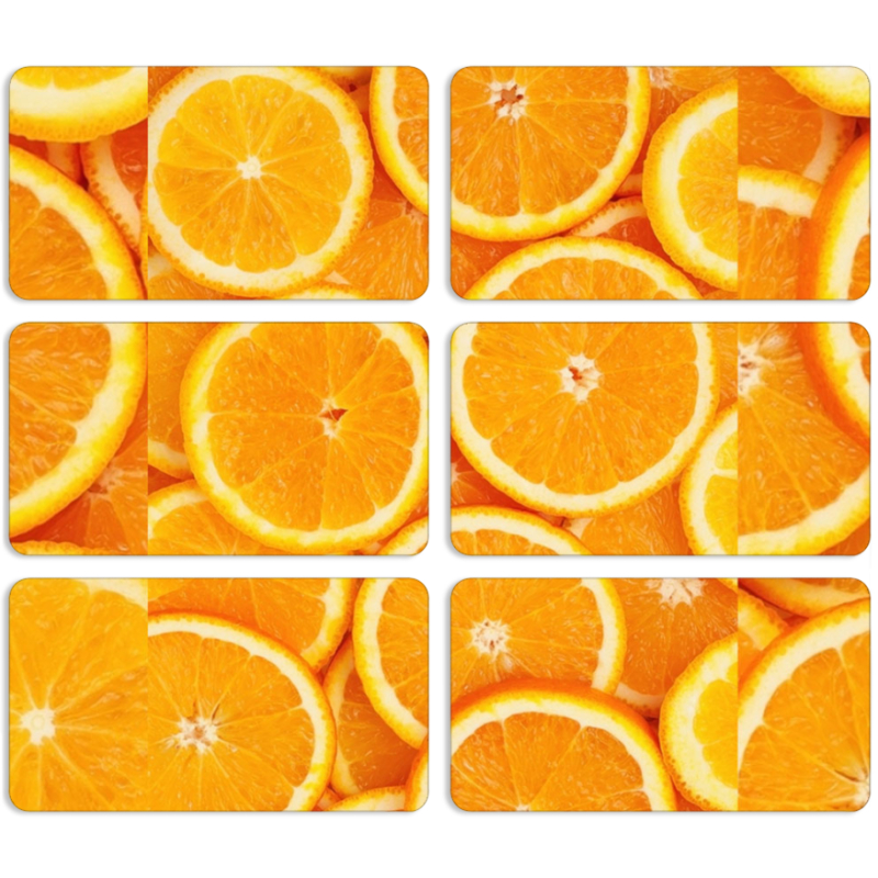 Магнитные фотопазлы 90 на 50 набор 6 штук 