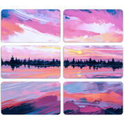 Магнитные фотопазлы 90 на 50 набор 6 штук Sky Mirror