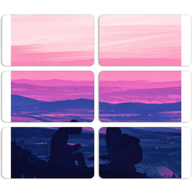 Магнитные фотопазлы 90 на 50 набор 6 штук Top of the World