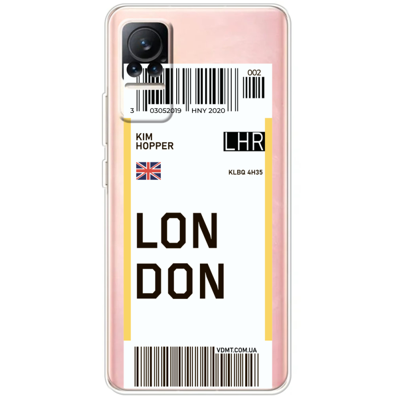 Прозрачный чехол BoxFace Xiaomi Civi / Civi 1S Ticket London