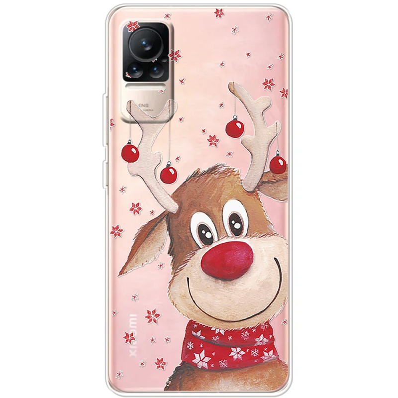 Прозрачный чехол BoxFace Xiaomi Civi / Civi 1S Winter Deer