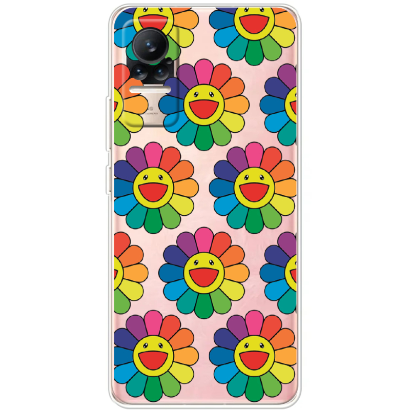 Прозрачный чехол BoxFace Xiaomi Civi / Civi 1S Hippie Flowers