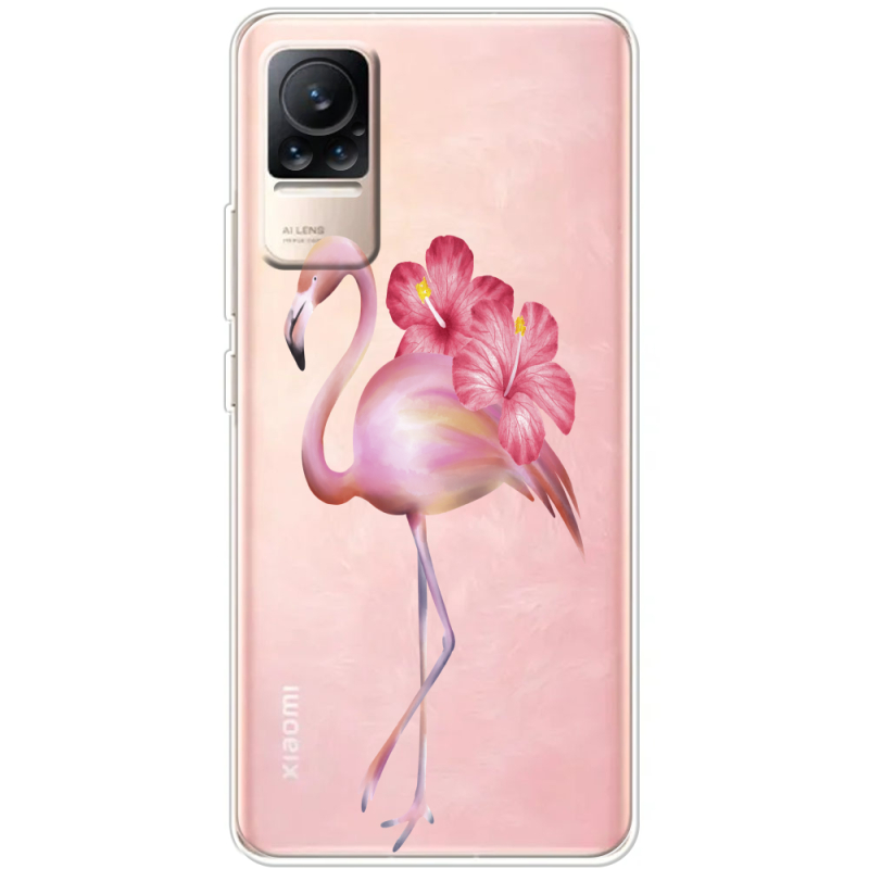 Прозрачный чехол BoxFace Xiaomi Civi / Civi 1S Floral Flamingo