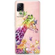 Прозрачный чехол BoxFace Xiaomi Civi / Civi 1S Colorful Giraffe