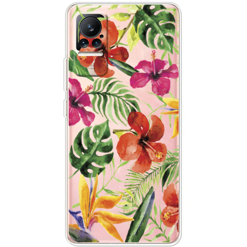 Прозрачный чехол BoxFace Xiaomi Civi / Civi 1S Tropical Flowers