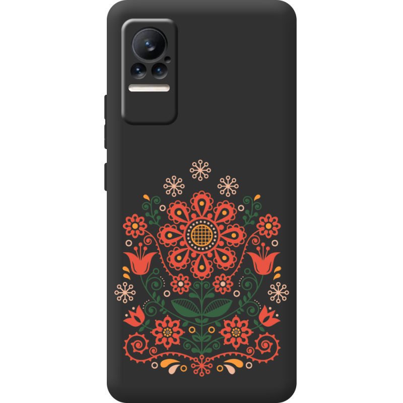 Черный чехол BoxFace Xiaomi Civi / Civi 1S Ukrainian Ornament