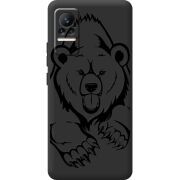 Черный чехол BoxFace Xiaomi Civi / Civi 1S Grizzly Bear