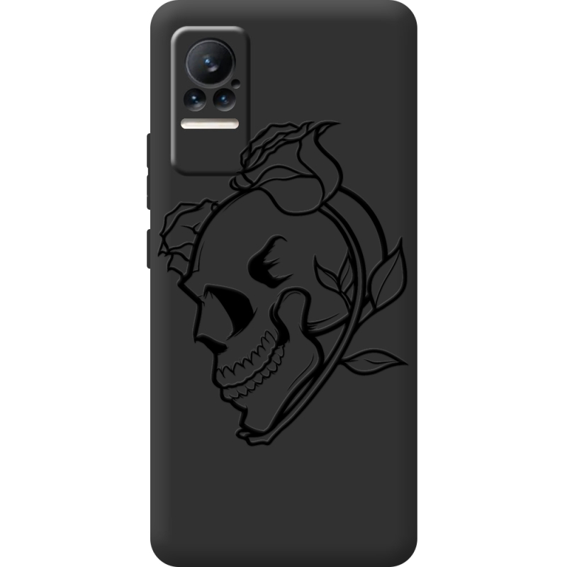 Черный чехол BoxFace Xiaomi Civi / Civi 1S Skull and Roses