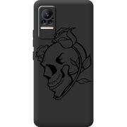 Черный чехол BoxFace Xiaomi Civi / Civi 1S Skull and Roses