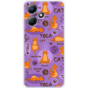 Чехол BoxFace Infinix Hot 30 Play Yoga Cat