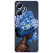 Чехол BoxFace Infinix Hot 30 Play Exquisite Blue Flowers