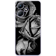 Чехол BoxFace Infinix Hot 30 Play Black and White Roses