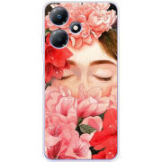 Чехол BoxFace Infinix Hot 30 Play Girl in Flowers