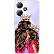 Прозрачный чехол BoxFace Infinix Hot 30 Play Queen and Princess