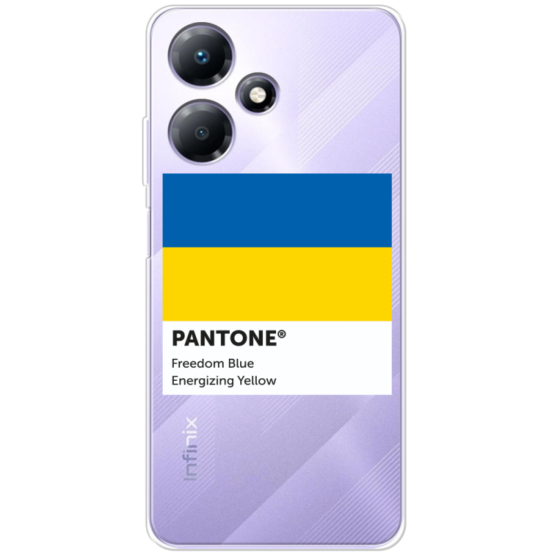 Прозрачный чехол BoxFace Infinix Hot 30 Play Pantone вільний синій