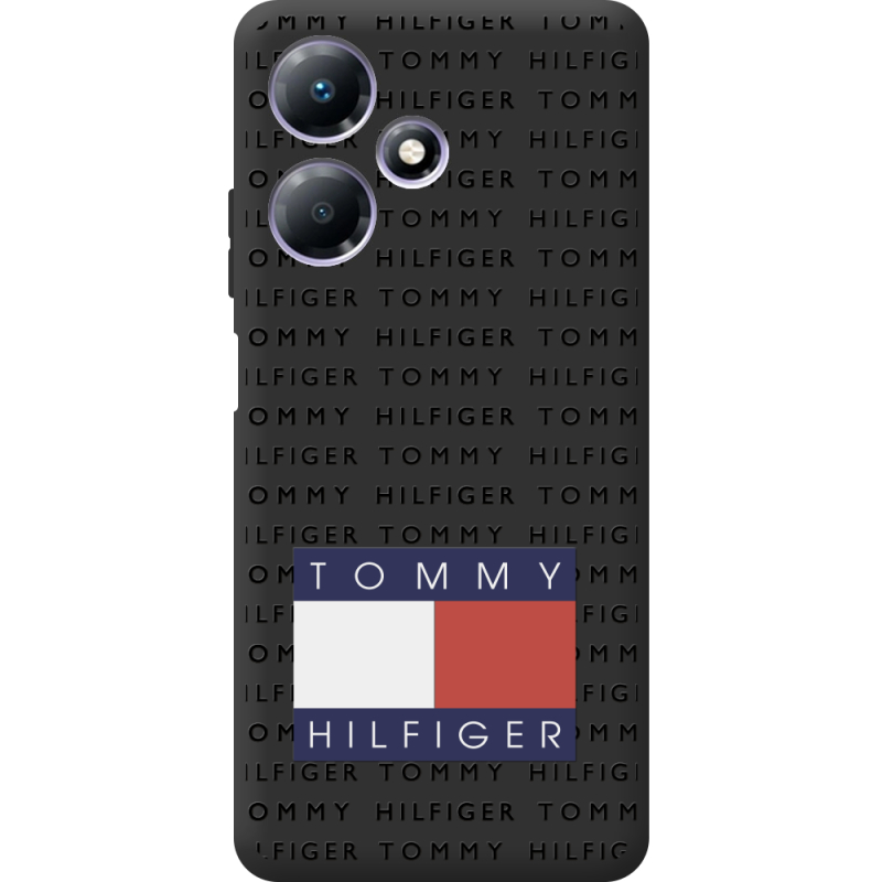 Черный чехол BoxFace Infinix Hot 30 Play Tommy Print