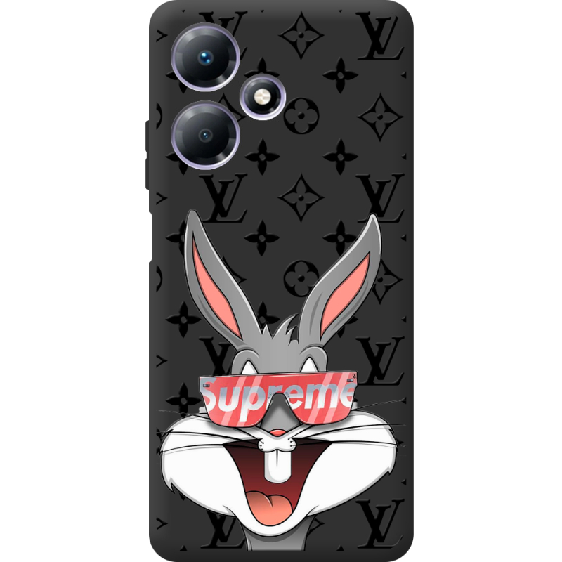 Черный чехол BoxFace Infinix Hot 30 Play looney bunny