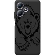 Черный чехол BoxFace Infinix Hot 30 Play Grizzly Bear