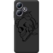 Черный чехол BoxFace Infinix Hot 30 Play Skull and Roses