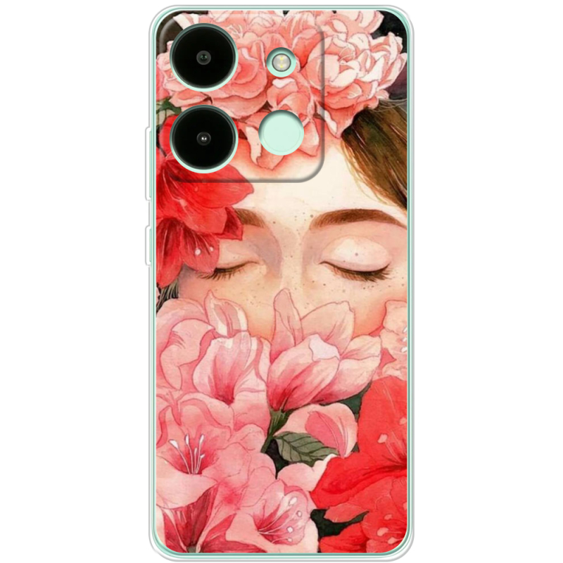 Чехол BoxFace Infinix Smart 7 Girl in Flowers