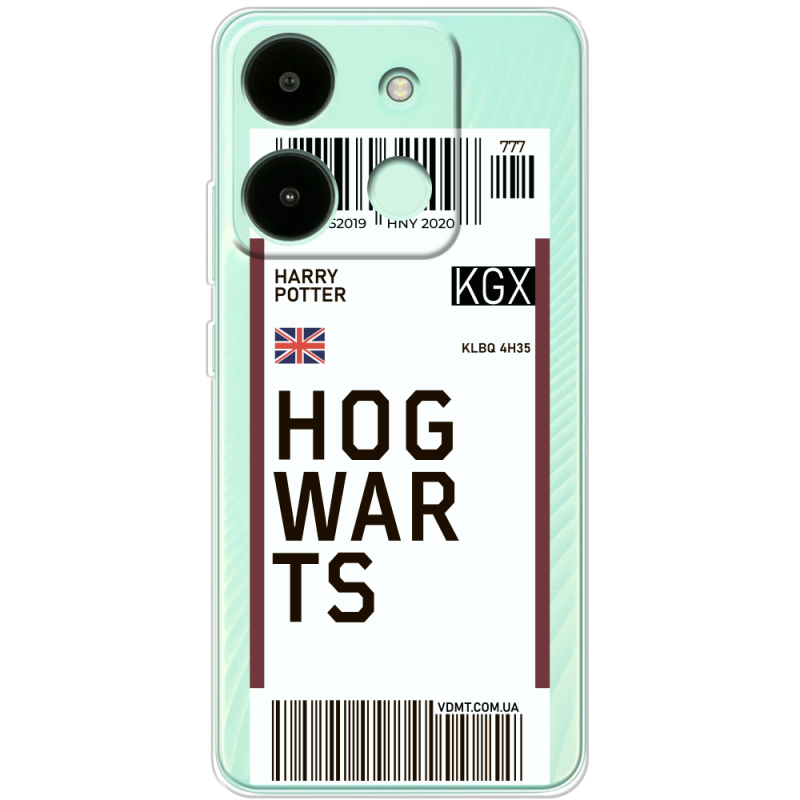 Прозрачный чехол BoxFace Infinix Smart 7 Ticket Hogwarts