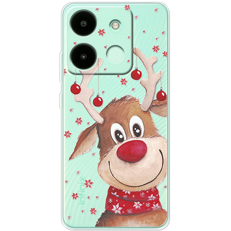 Прозрачный чехол BoxFace Infinix Smart 7 Winter Deer