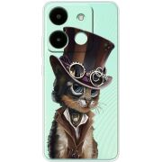 Прозрачный чехол BoxFace Infinix Smart 7 Steampunk Cat