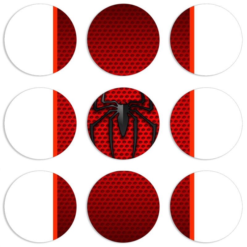 Магнитные фотопазлы круги d55 набор 9 штук 