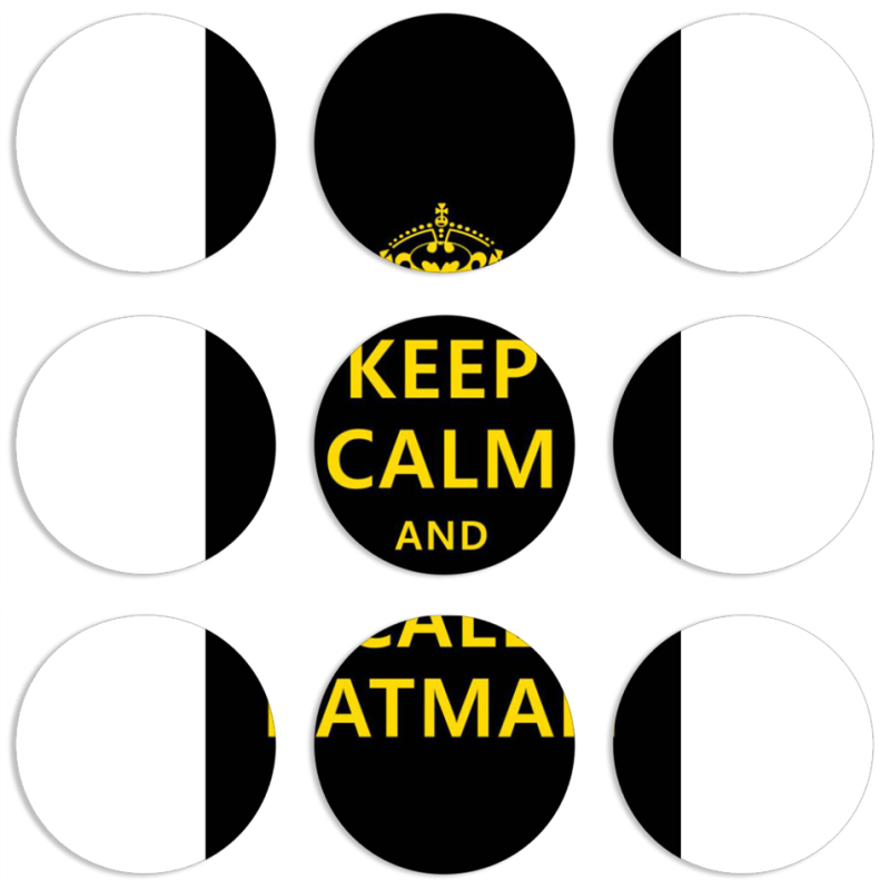 Магнитные фотопазлы круги d55 набор 9 штук 