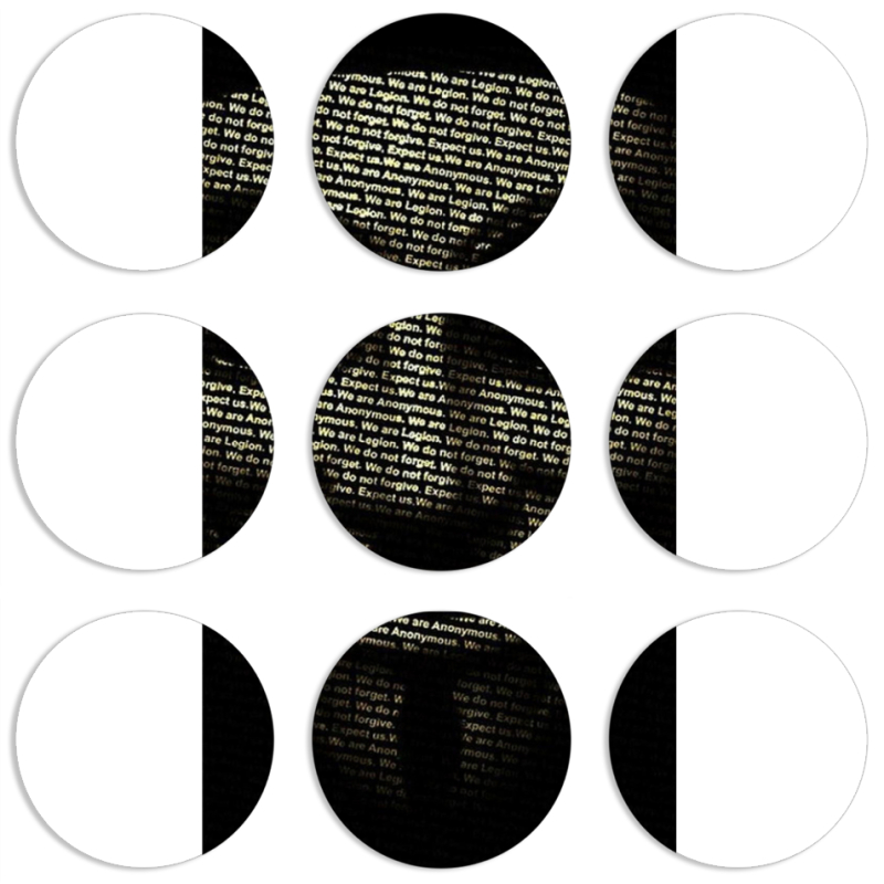 Магнитные фотопазлы круги d55 набор 9 штук 