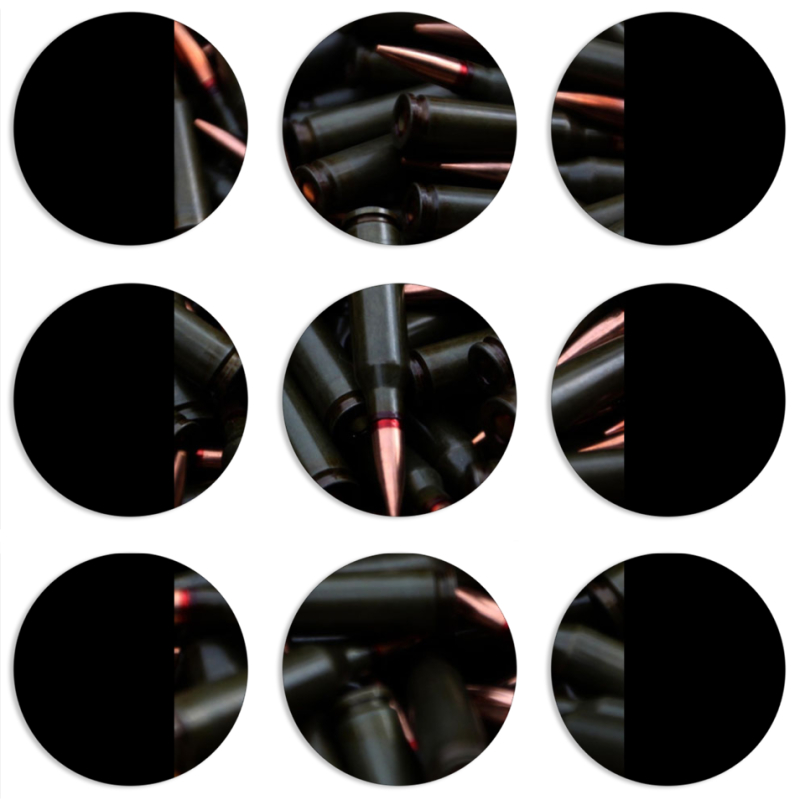 Магнитные фотопазлы круги d55 набор 9 штук 