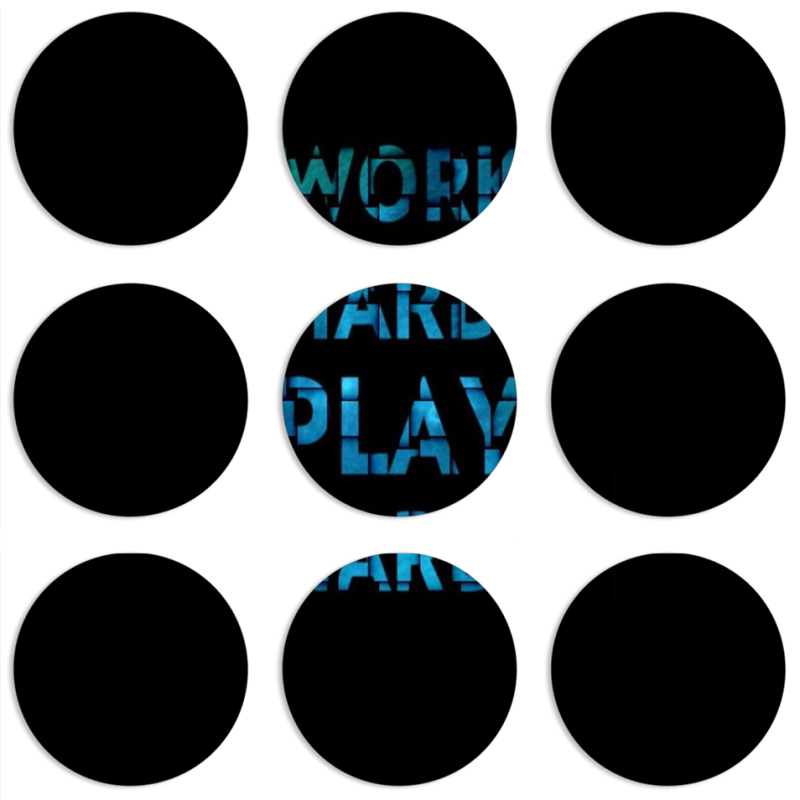 Магнитные фотопазлы круги d55 набор 9 штук 