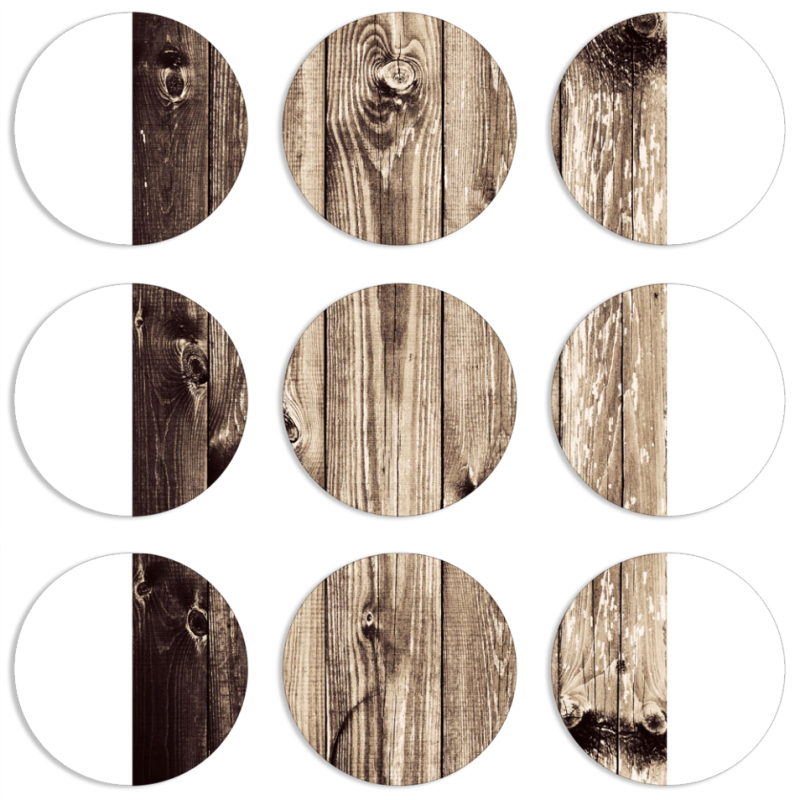 Магнитные фотопазлы круги d55 набор 9 штук 