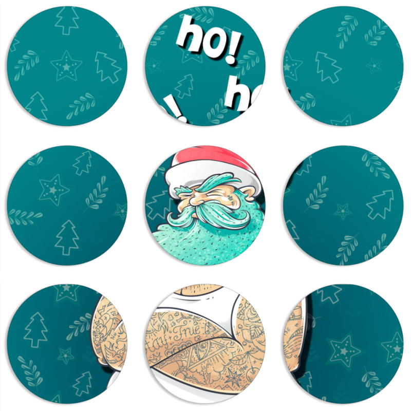 Магнитные фотопазлы круги d55 набор 9 штук 