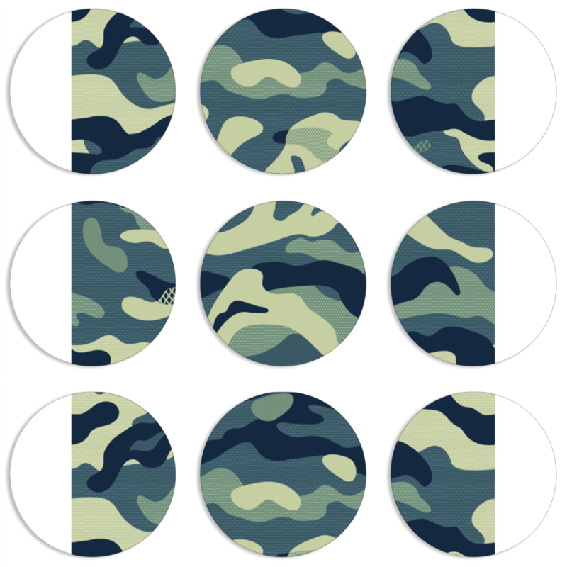 Магнитные фотопазлы круги d55 набор 9 штук 