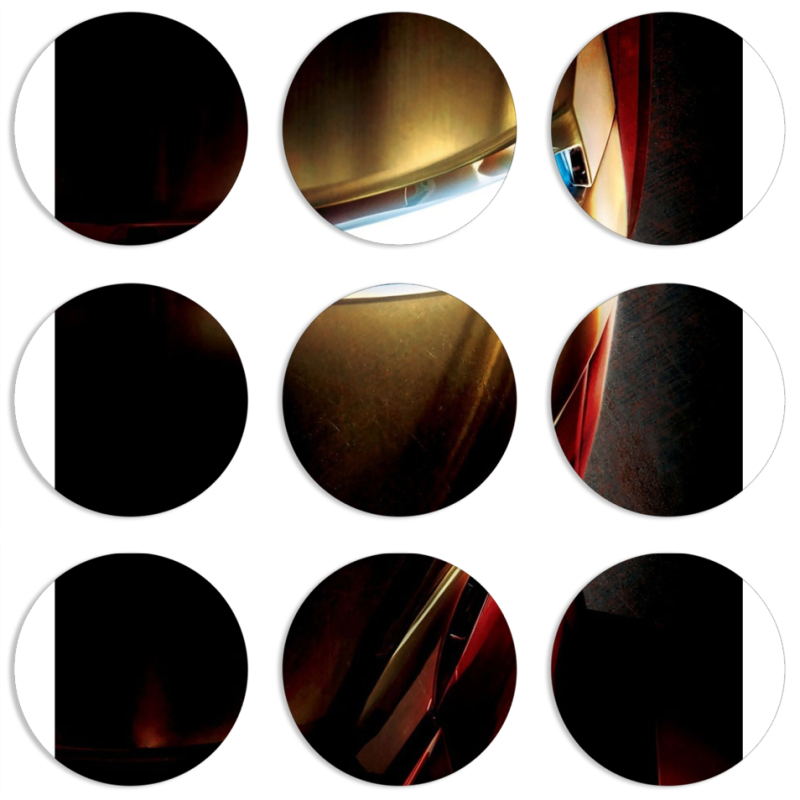 Магнитные фотопазлы круги d55 набор 9 штук 