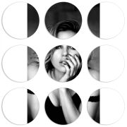 Магнитные фотопазлы круги d55 набор 9 штук 