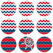 Магнитные фотопазлы круги d55 набор 9 штук Valley of Waves