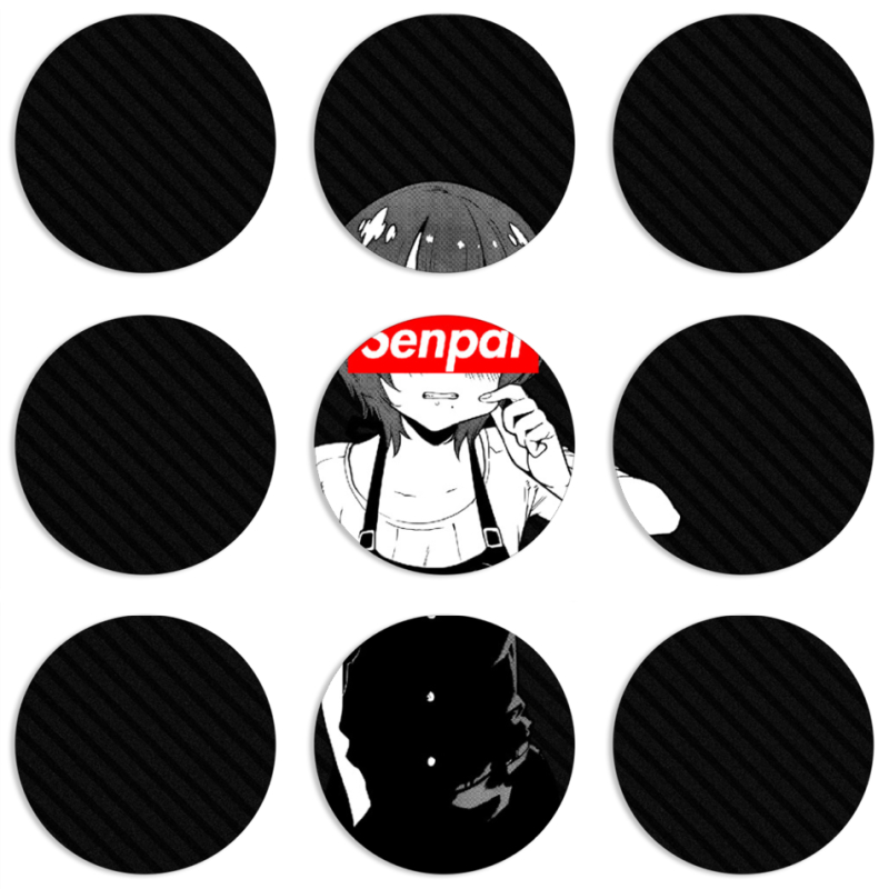Магнитные фотопазлы круги d55 набор 9 штук Senpai