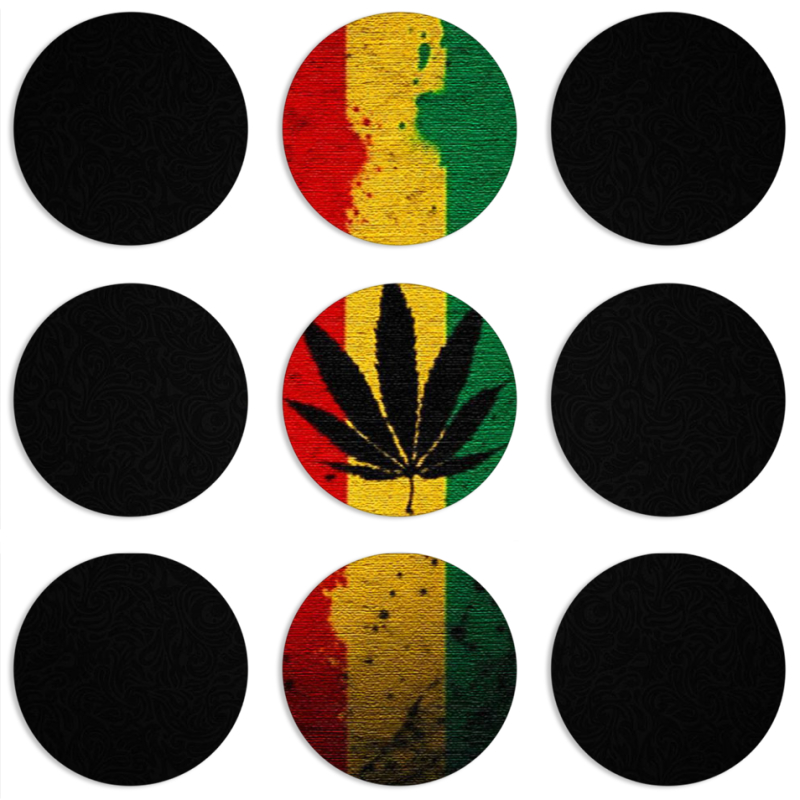 Магнитные фотопазлы круги d55 набор 9 штук 