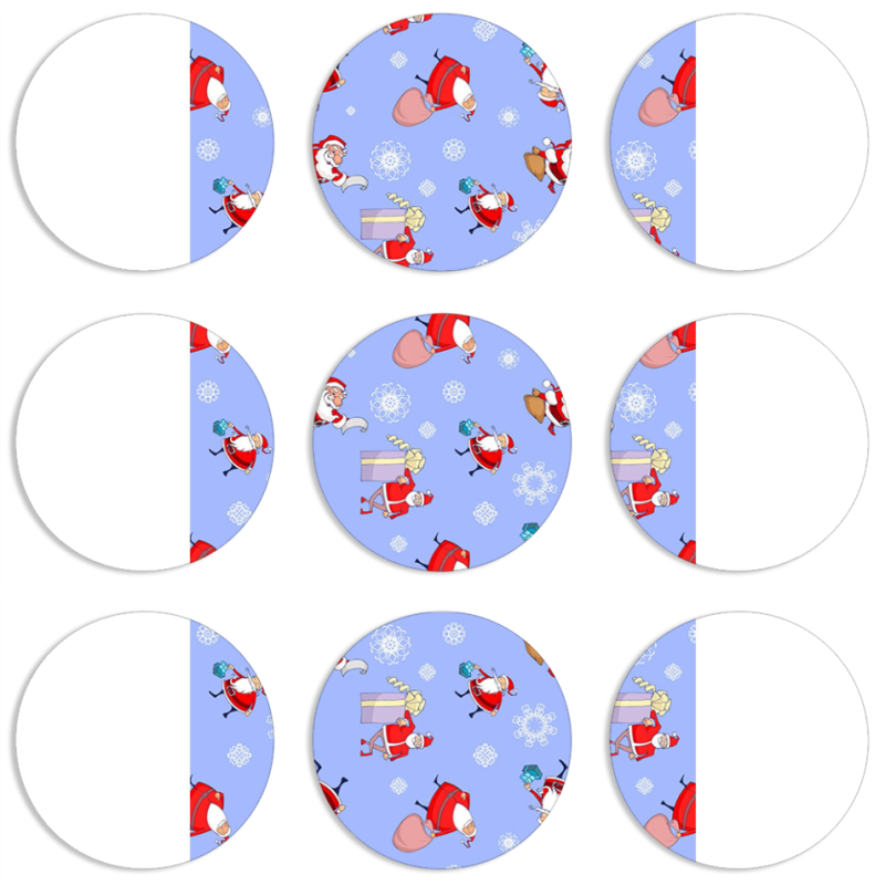 Магнитные фотопазлы круги d55 набор 9 штук 