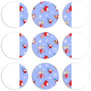 Магнитные фотопазлы круги d55 набор 9 штук 