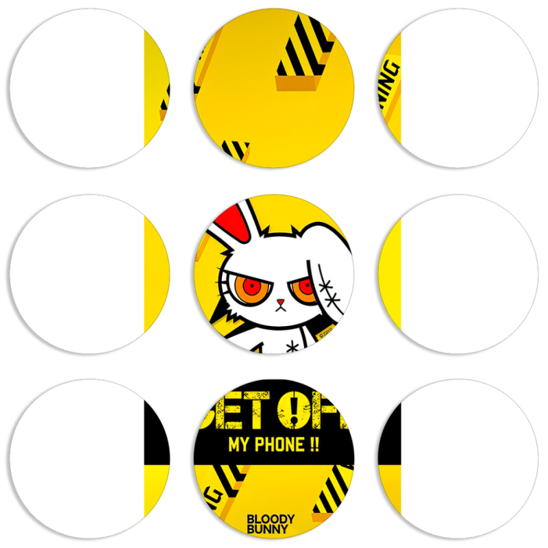 Магнитные фотопазлы круги d55 набор 9 штук 