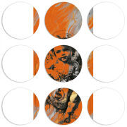 Магнитные фотопазлы круги d55 набор 9 штук 